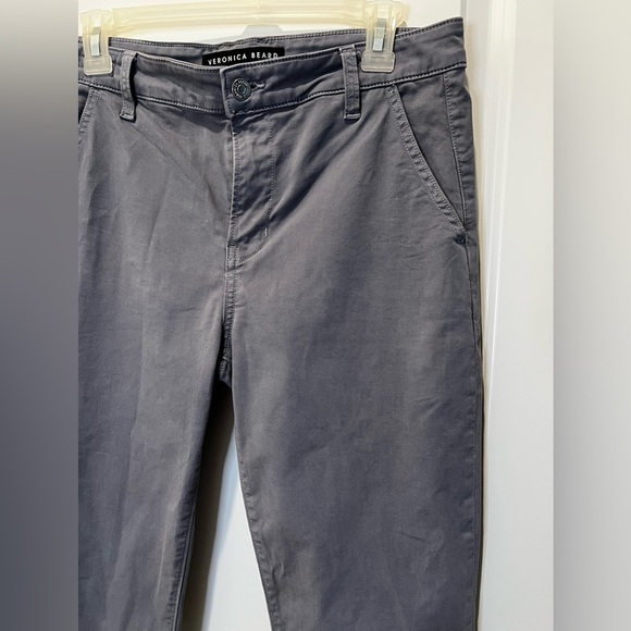 Veronica Beard Grey Ayla Chino High Rise Jeans Size 4 - Picture 4 of 10